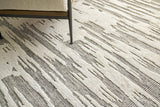 Exquisite Rugs Calibre Hand-knotted New Zealand Wool 4460 Ivory/Charcoal 9' x 12' Area Rug