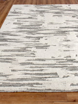Exquisite Rugs Calibre Hand-knotted New Zealand Wool 4460 Ivory/Charcoal 9' x 12' Area Rug