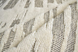 Exquisite Rugs Calibre Hand-knotted New Zealand Wool 4460 Ivory/Charcoal 9' x 12' Area Rug