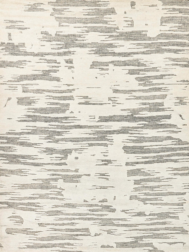 Exquisite Rugs Calibre Hand-knotted New Zealand Wool 4460 Ivory/Charcoal 9' x 12' Area Rug