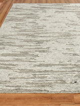 Exquisite Rugs Calibre Hand-knotted New Zealand Wool 4461 Silver/Charcoal 6' x 9' Area Rug