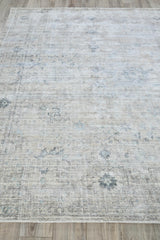 Exquisite Rugs Cambridge Hand-loomed Wool/Bamboo Silk 4963 Beige/Brown 9' x 12' Area Rug