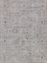 Exquisite Rugs Cambridge Hand-loomed Wool/Bamboo Silk 4964 Silver/Brown 9' x 12' Area Rug
