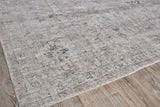 Exquisite Rugs Cambridge Hand-loomed Wool/Bamboo Silk 4964 Silver/Brown 9' x 12' Area Rug