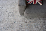 Exquisite Rugs Cambridge Hand-loomed Wool/Bamboo Silk 4964 Silver/Brown 9' x 12' Area Rug