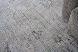 Exquisite Rugs Cambridge Hand-loomed Wool/Bamboo Silk 4964 Silver/Brown 9' x 12' Area Rug