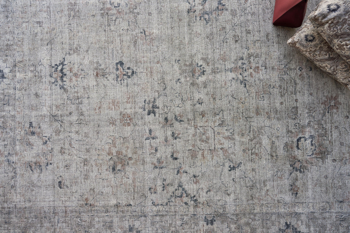 Exquisite Rugs Cambridge Hand-loomed Wool/Bamboo Silk 4965 Silver/Blue 10' x 14' Area Rug