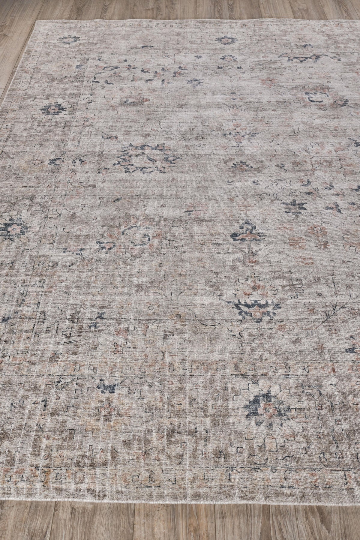 Exquisite Rugs Cambridge Hand-loomed Wool/Bamboo Silk 4965 Silver/Blue 10' x 14' Area Rug