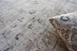 Exquisite Rugs Cambridge Hand-loomed Wool/Bamboo Silk 4965 Silver/Blue 10' x 14' Area Rug