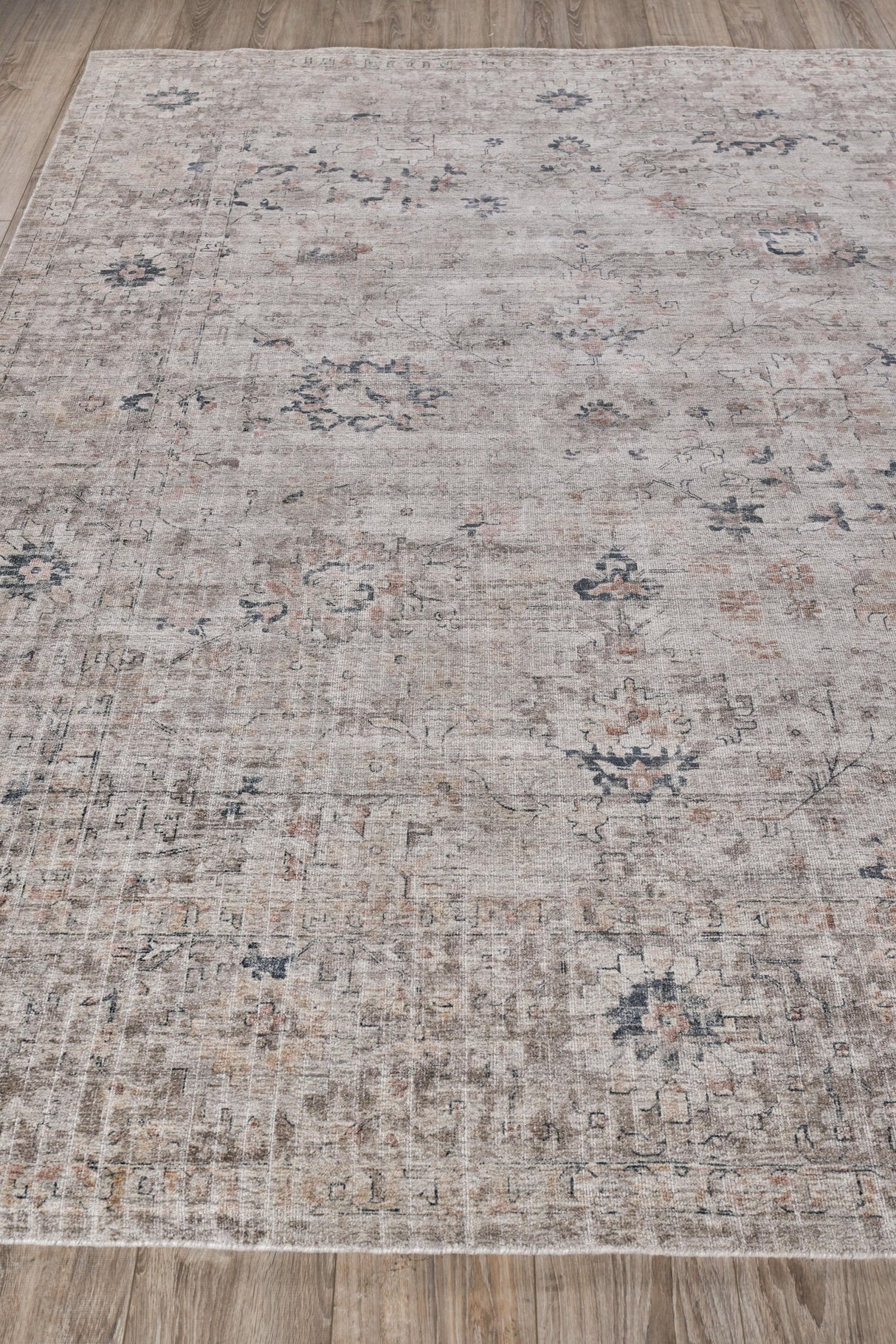 Exquisite Rugs Cambridge Hand-loomed Wool/Bamboo Silk 4965 Silver/Blue 14' x 18' Area Rug