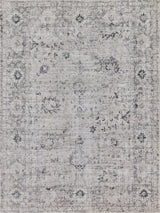 Exquisite Rugs Cambridge Hand-loomed Wool/Bamboo Silk 4966 Gray/Silver 10' x 14' Area Rug