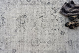 Exquisite Rugs Cambridge Hand-loomed Wool/Bamboo Silk 4966 Gray/Silver 10' x 14' Area Rug