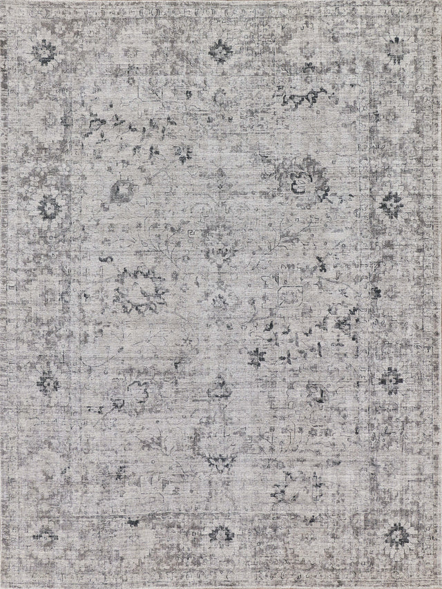 Exquisite Rugs Cambridge Hand-loomed Wool/Bamboo Silk 4966 Gray/Silver 12' x 15' Area Rug