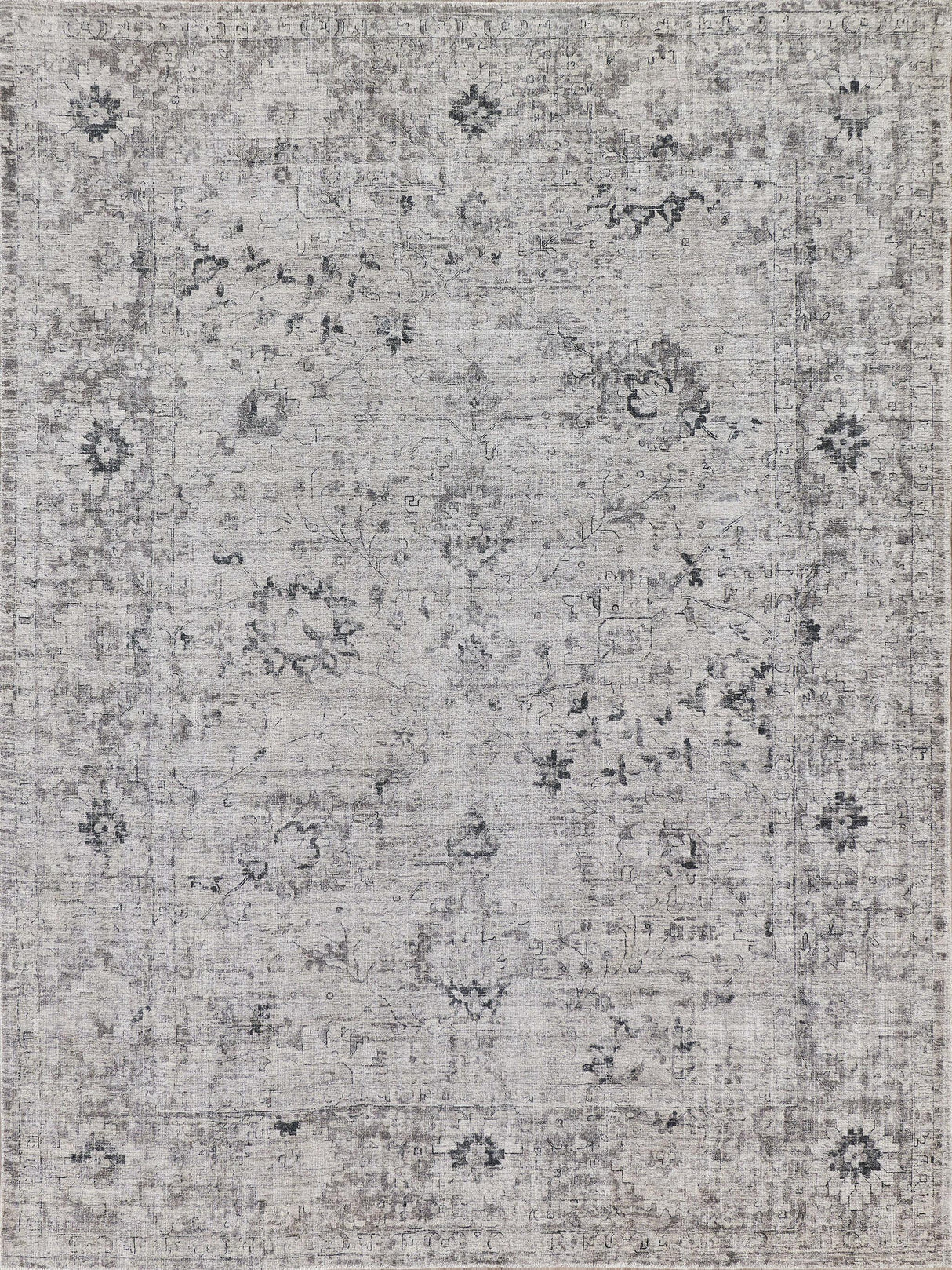 Exquisite Cambridge Hand-loomed Wool/Bamboo Silk Gray/Silver Area Rug 12.0'X15.0' Rug