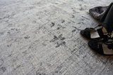 Exquisite Rugs Cambridge Hand-loomed Wool/Bamboo Silk 4966 Gray/Silver 12' x 15' Area Rug