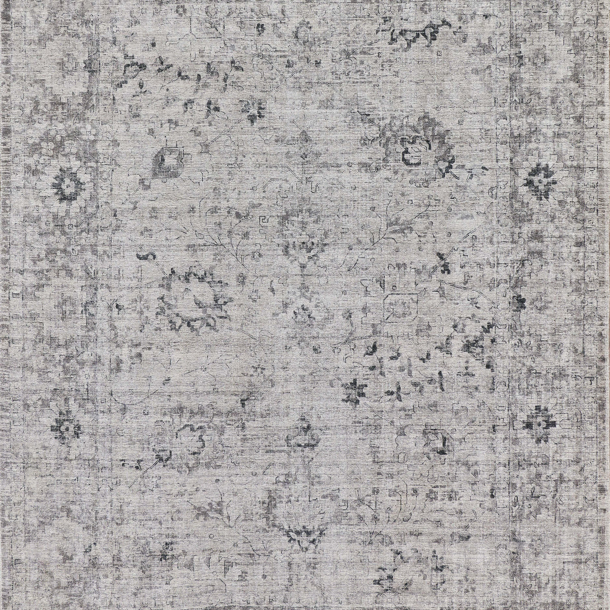 Exquisite Rugs Cambridge Hand-Loomed Wool/Bamboo Silk 4966 Gray/Silver ...