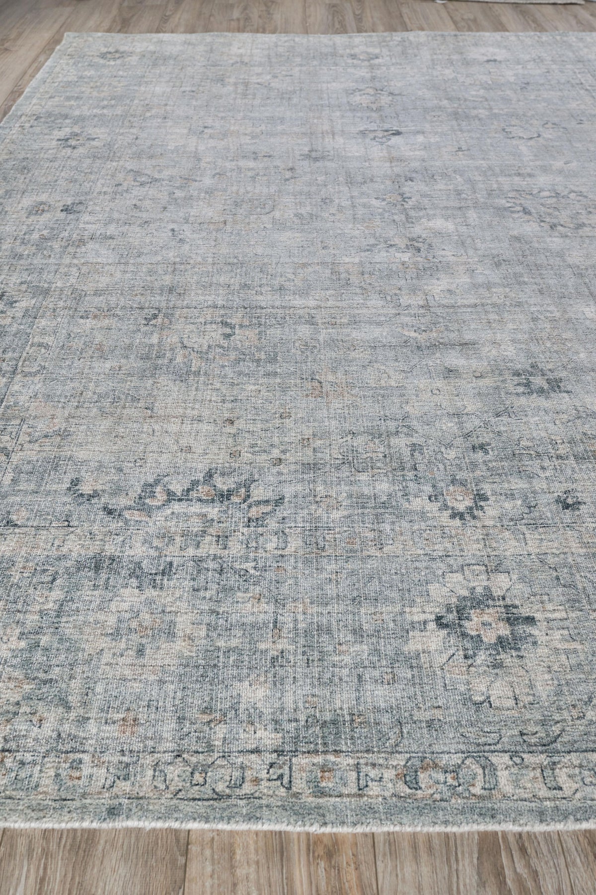 Exquisite Rugs Cambridge Hand-loomed Wool/Bamboo Silk 4967 Blue 14' x 10' Area Rug