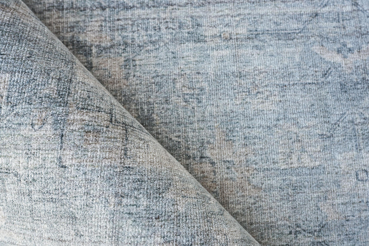 Exquisite Rugs Cambridge Hand-loomed Wool/Bamboo Silk 4967 Blue 14' x 10' Area Rug