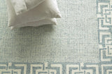 Exquisite Rugs Caprice Hand-tufted New Zealand Wool 2701 Aqua 10' x 14' Area Rug