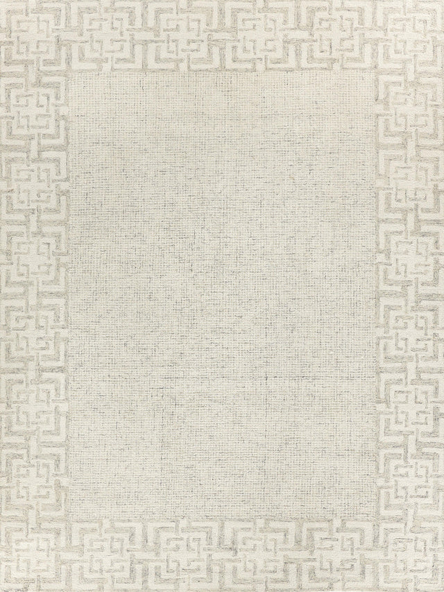 Exquisite Rugs Caprice Hand-tufted New Zealand Wool 2704 Taupe/Ivory 10' x 14' Area Rug