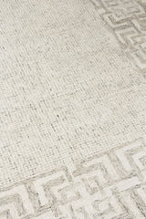 Exquisite Rugs Caprice Hand-tufted New Zealand Wool 2704 Taupe/Ivory 10' x 14' Area Rug