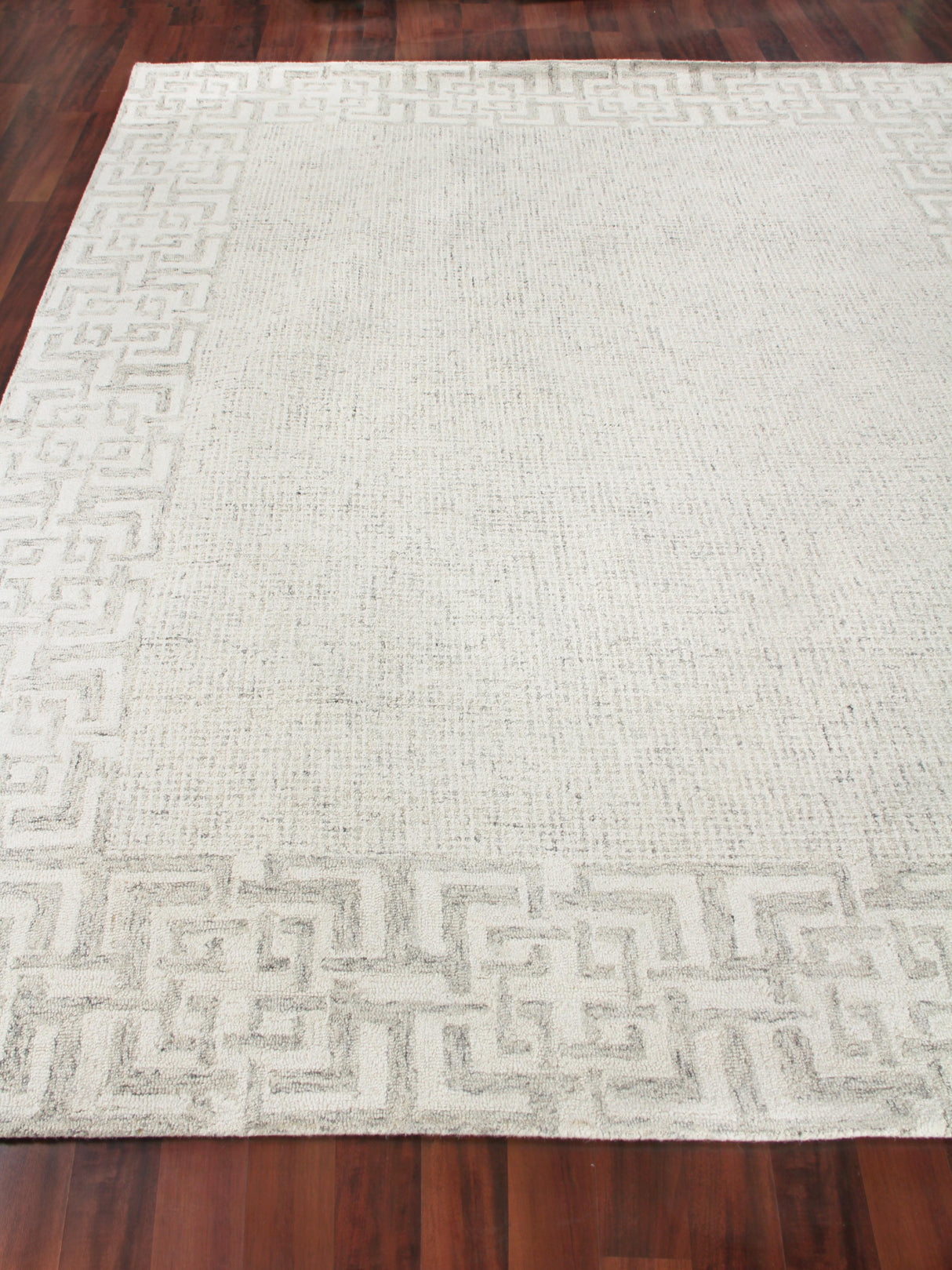 Exquisite Rugs Caprice Hand-tufted New Zealand Wool 2704 Taupe/Ivory 10' x 14' Area Rug