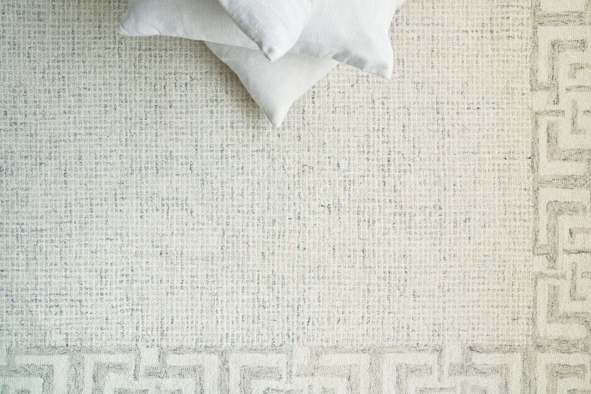 Exquisite Rugs Caprice Hand-tufted New Zealand Wool 2704 Taupe/Ivory 10' x 14' Area Rug