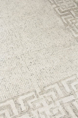 Exquisite Rugs Caprice Hand-tufted New Zealand Wool 2704 Taupe/Ivory 6' x 9' Area Rug