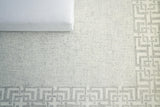Exquisite Rugs Caprice Hand-tufted New Zealand Wool 2706 Silver/Ivory 10' x 14' Area Rug