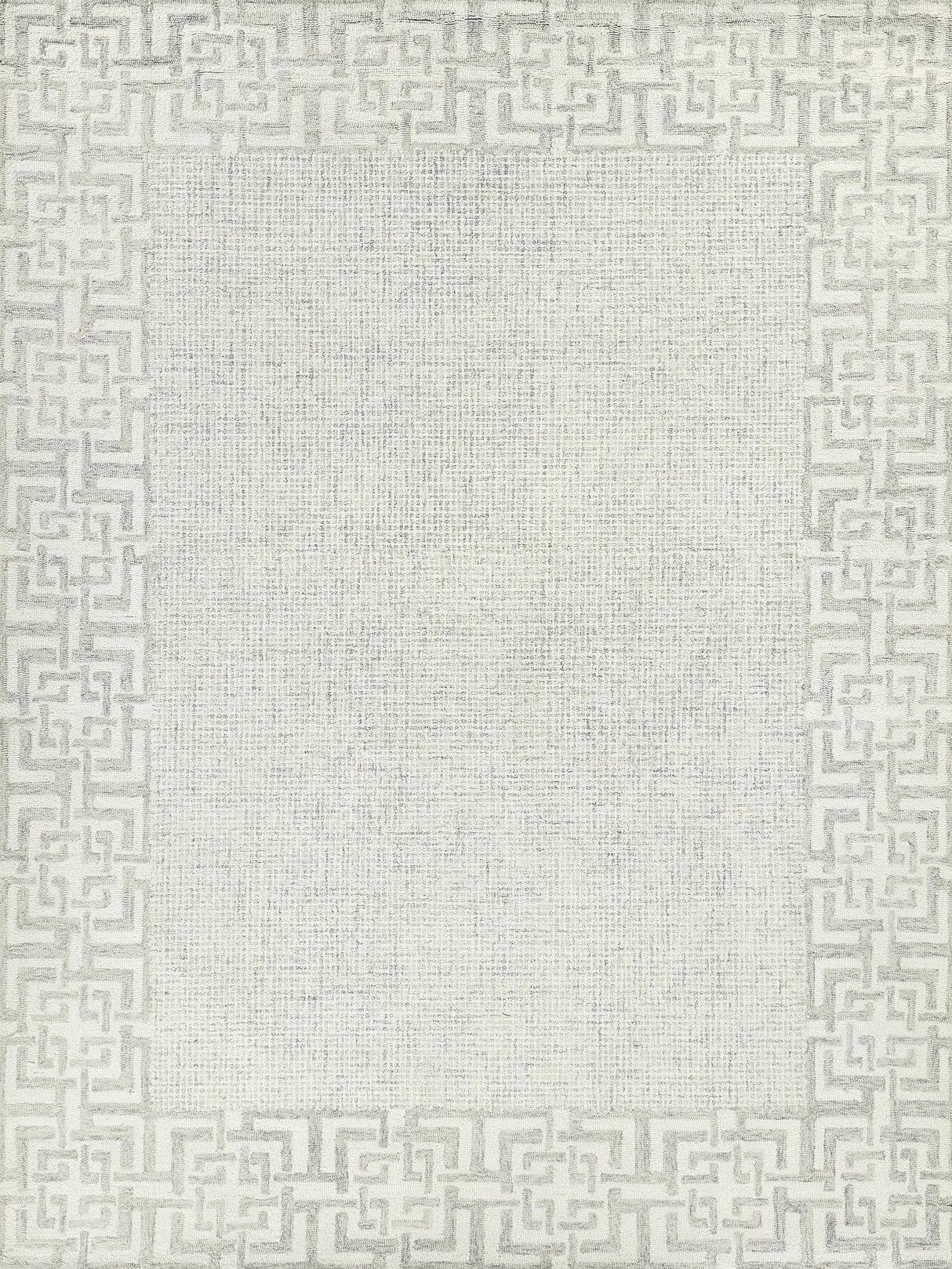Exquisite Caprice Hand-tufted New Zealand Wool Silver/Ivory Area Rug 8.0'X10.0' Rug