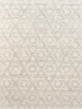 Exquisite Rugs Caprice Hand-tufted New Zealand Wool 2707 Silver/Ivory 8' x 10' Area Rug