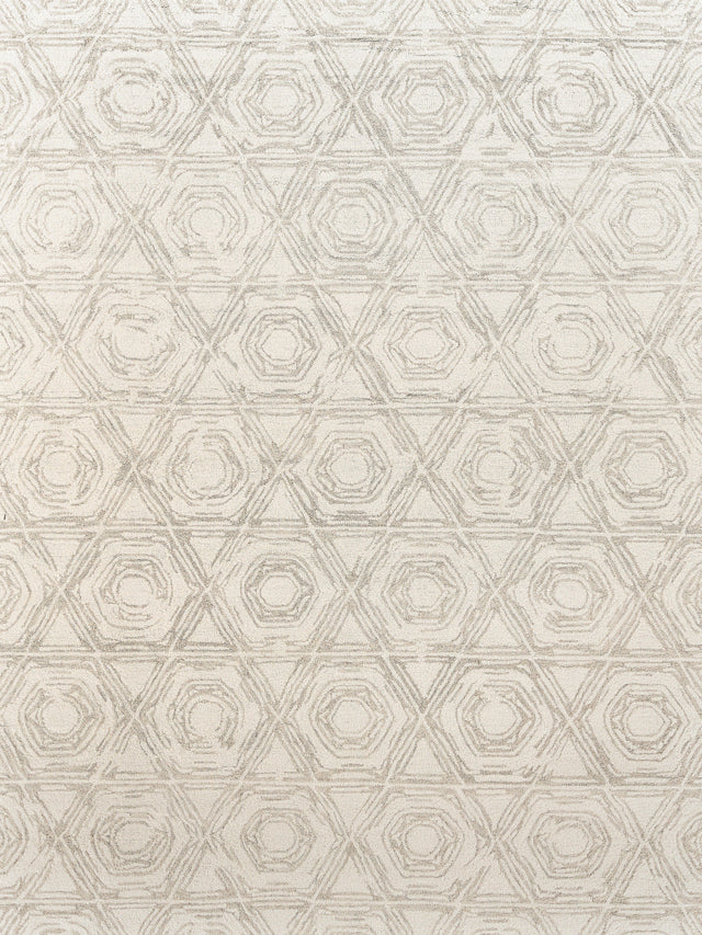 Exquisite Rugs Caprice Hand-tufted New Zealand Wool 2707 Silver/Ivory 8' x 10' Area Rug