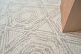 Exquisite Rugs Caprice Hand-tufted New Zealand Wool 2707 Silver/Ivory 8' x 10' Area Rug