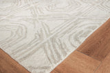 Exquisite Rugs Caprice Hand-tufted New Zealand Wool 2707 Silver/Ivory 8' x 10' Area Rug