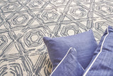 Exquisite Rugs Caprice Hand-tufted New Zealand Wool 2708 Dark Blue/Ivory 12' x 15' Area Rug