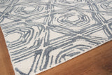 Exquisite Rugs Caprice Hand-tufted New Zealand Wool 2708 Dark Blue/Ivory 12' x 15' Area Rug