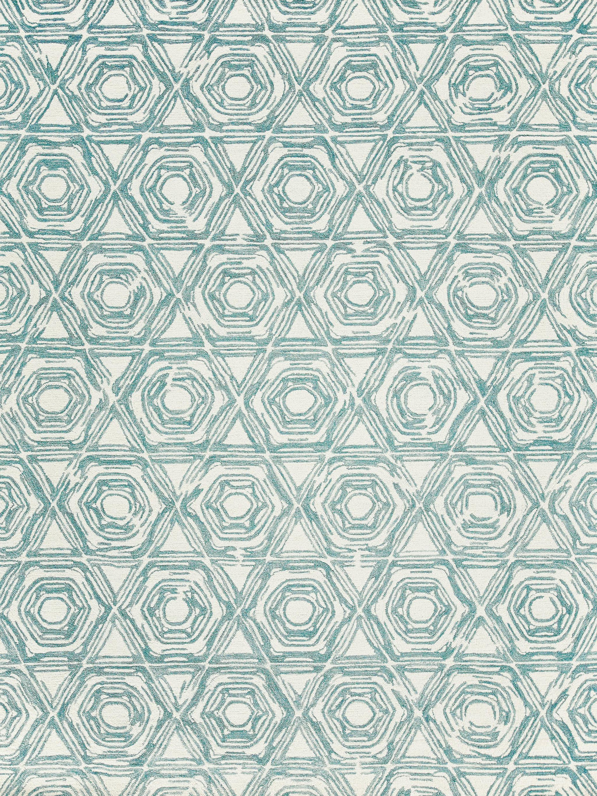 Exquisite Caprice Hand-tufted New Zealand Wool Dark Blue/Ivory Area Rug 6.0'X9.0' Rug