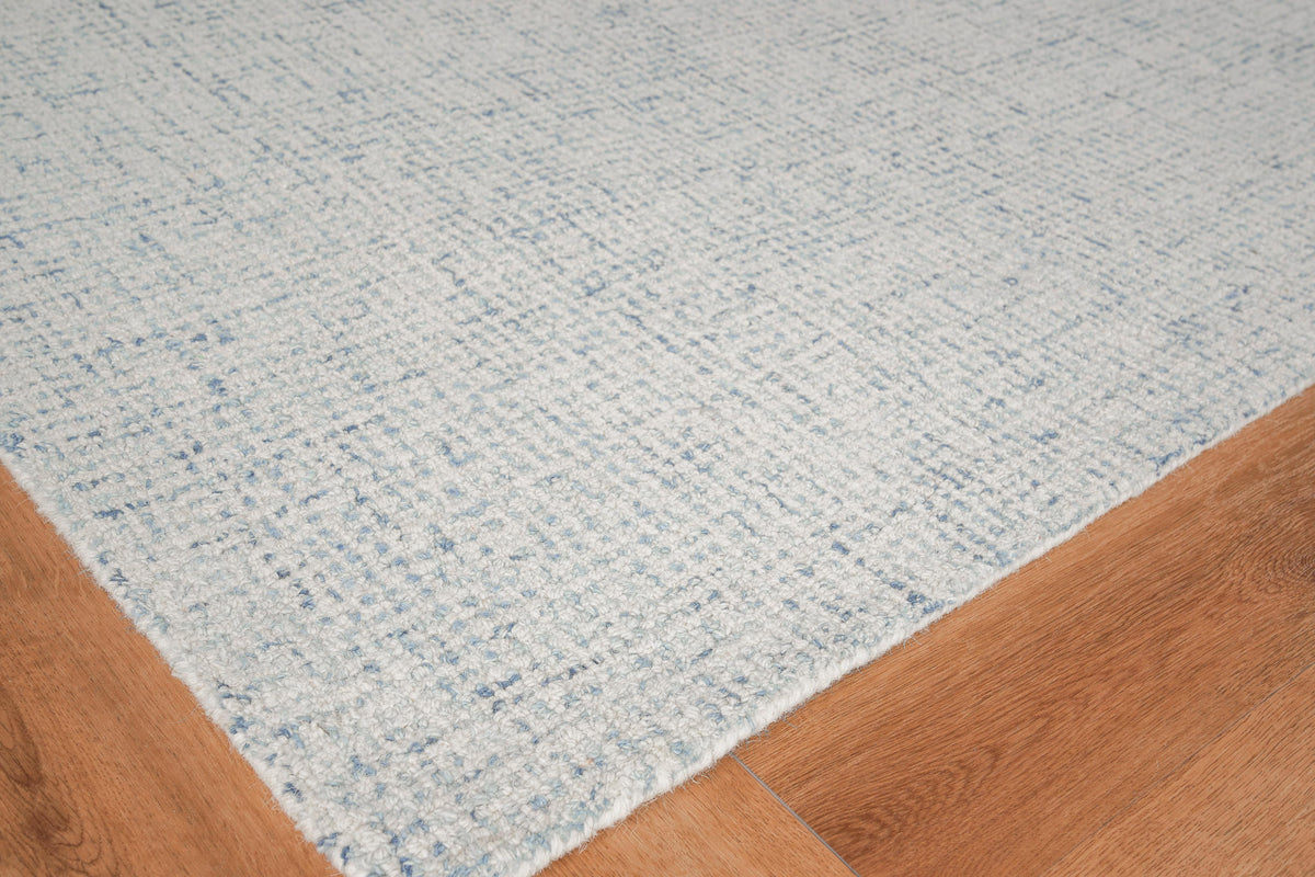 Exquisite Rugs Caprice Hand-tufted New Zealand Wool 2713 Blue/Ivory 10' x 14' Area Rug