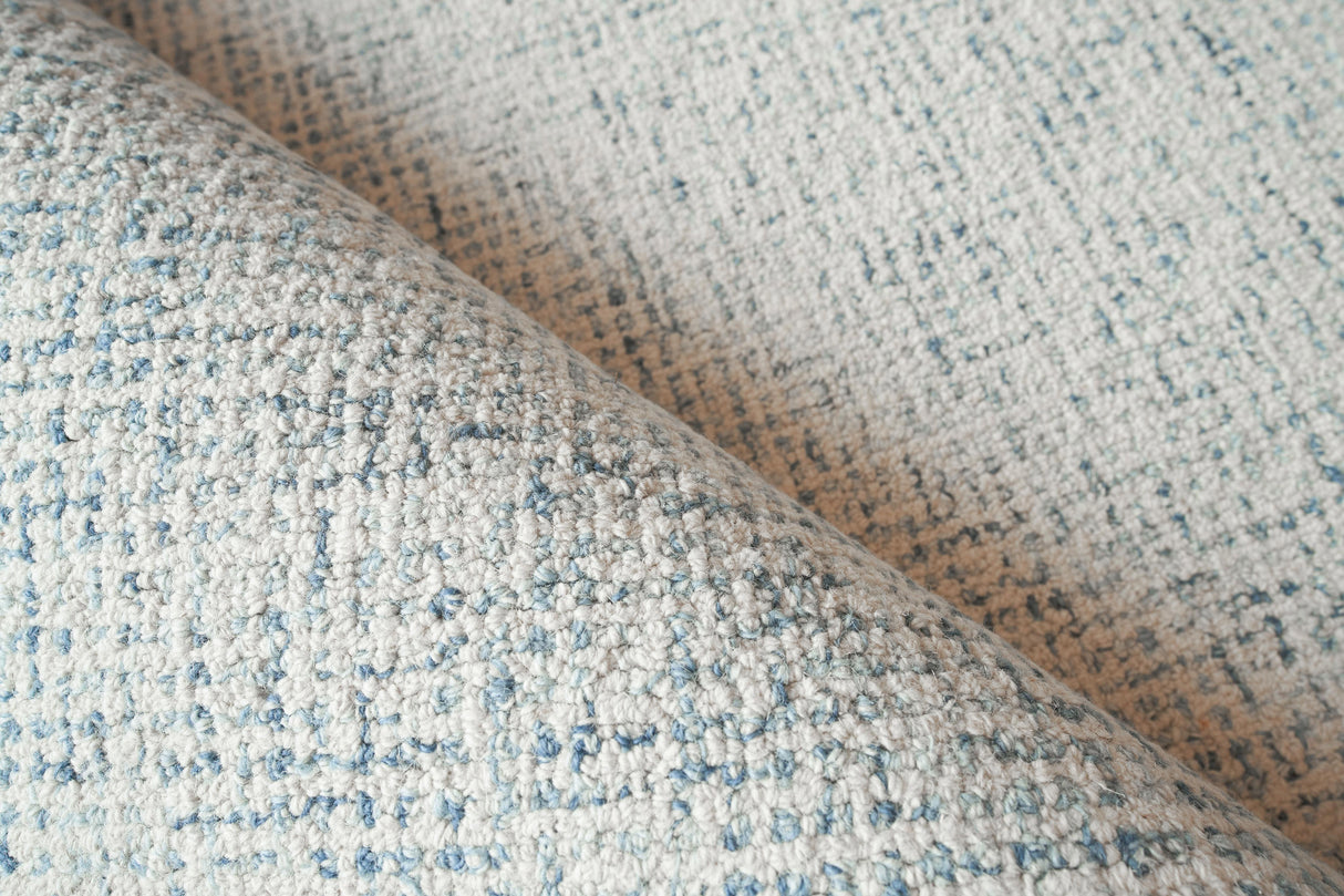 Exquisite Rugs Caprice Hand-tufted New Zealand Wool 2713 Blue/Ivory 10' x 14' Area Rug