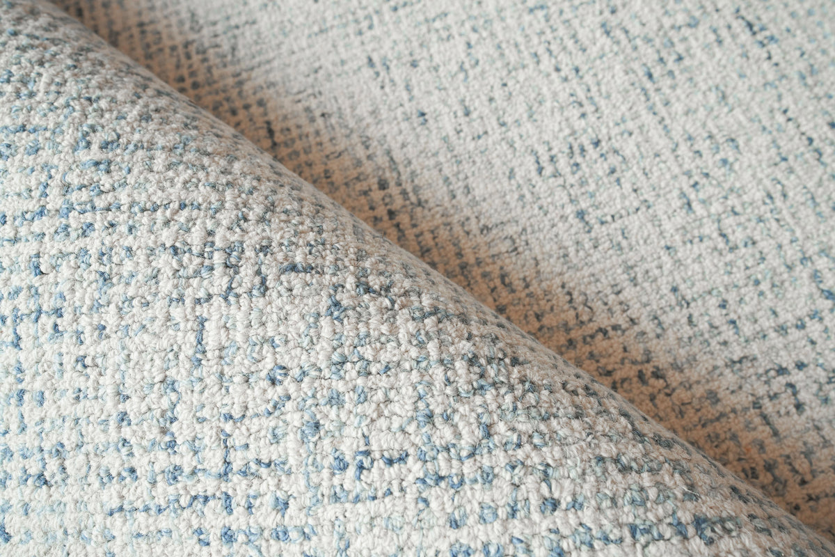 Exquisite Rugs Caprice Hand-tufted New Zealand Wool 2713 Blue/Ivory 12' x 15' Area Rug