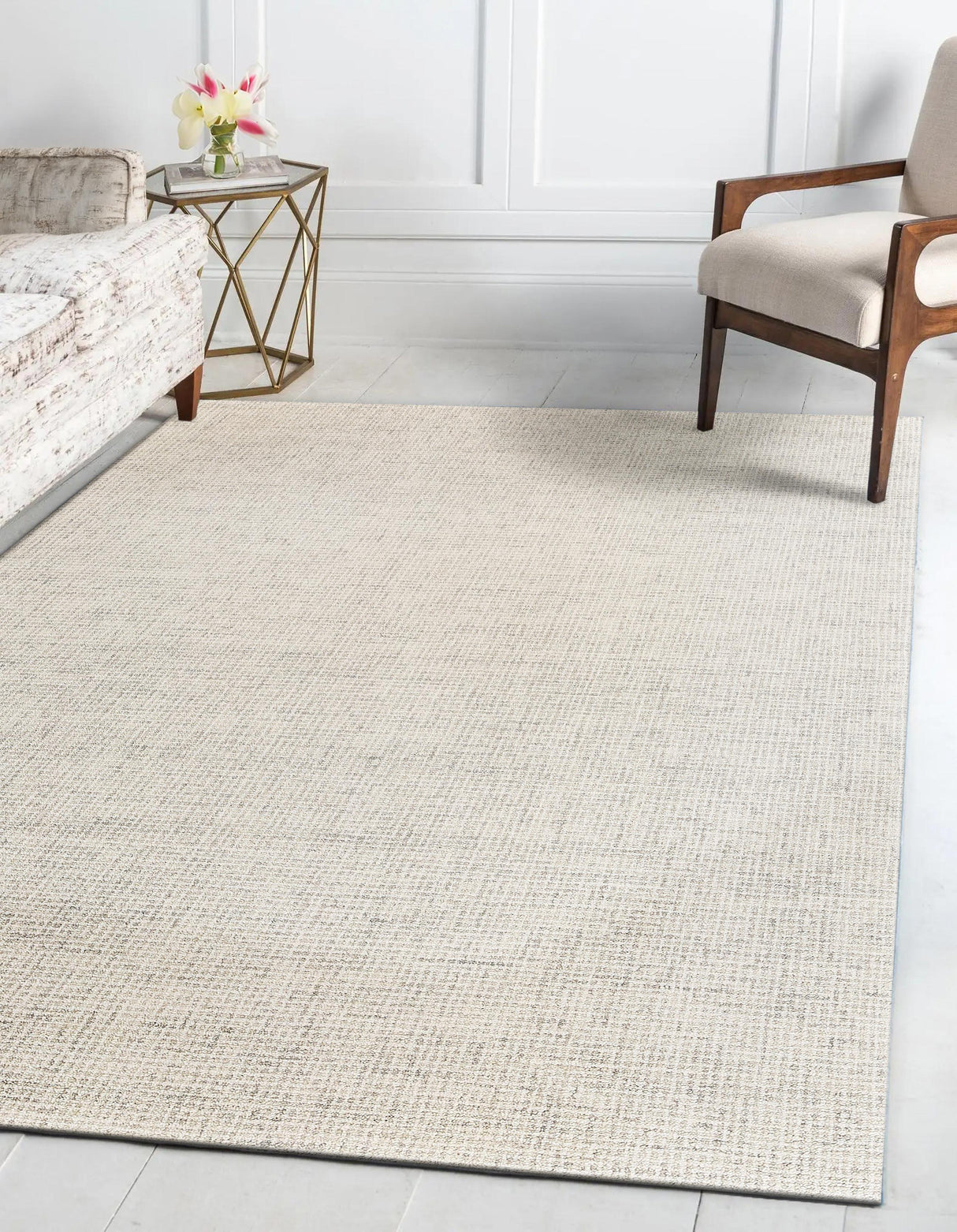 Exquisite Rugs Caprice Hand-tufted New Zealand Wool 2717 Beige/Ivory 8' x 5' Area Rug
