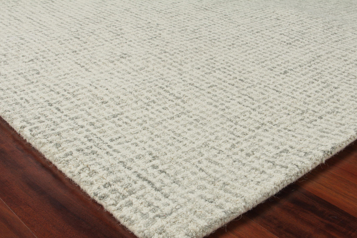 Exquisite Rugs Caprice Hand-tufted New Zealand Wool 2718 Gray/Ivory 10' x 14' Area Rug
