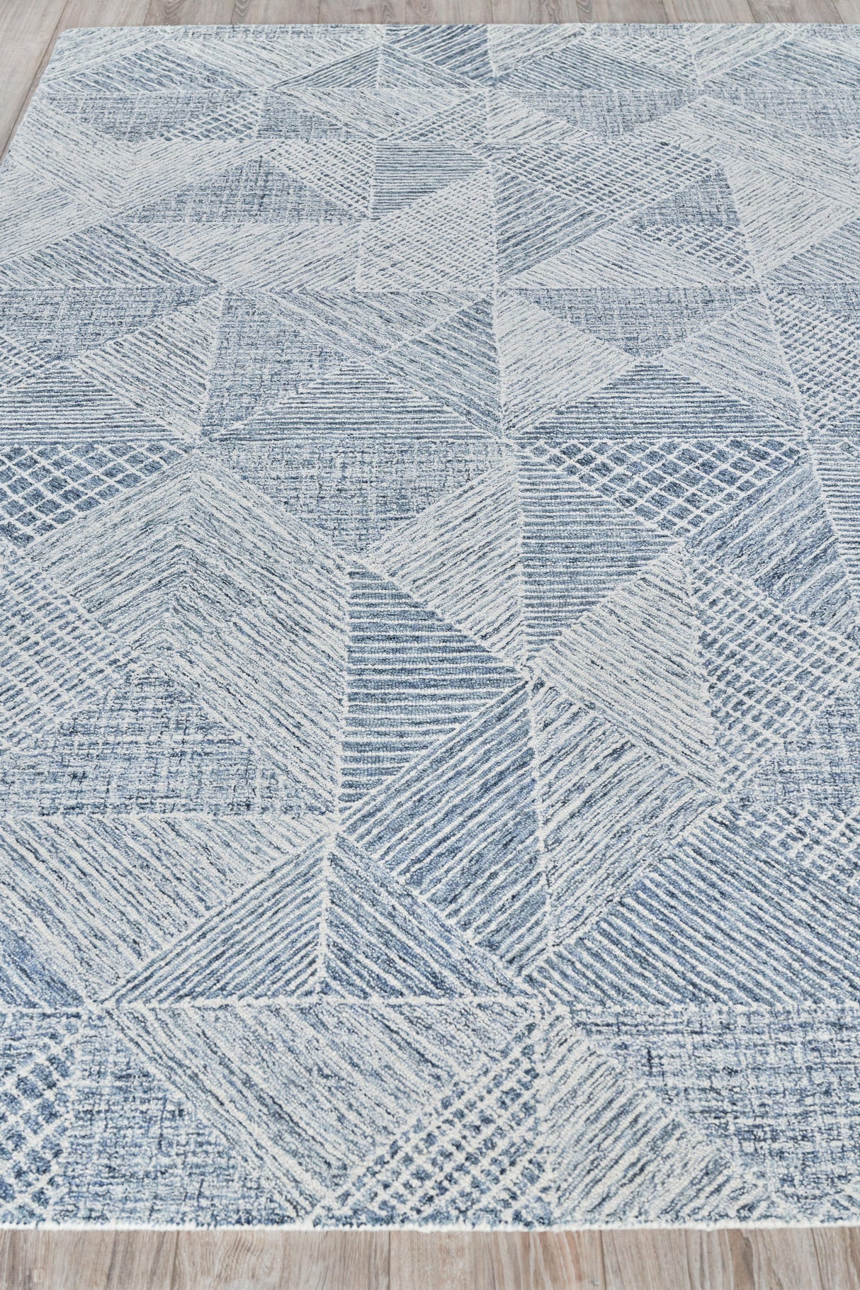 Exquisite Rugs Caprice Hand-tufted New Zealand Wool 4755 Silver 10' x 14' Area Rug