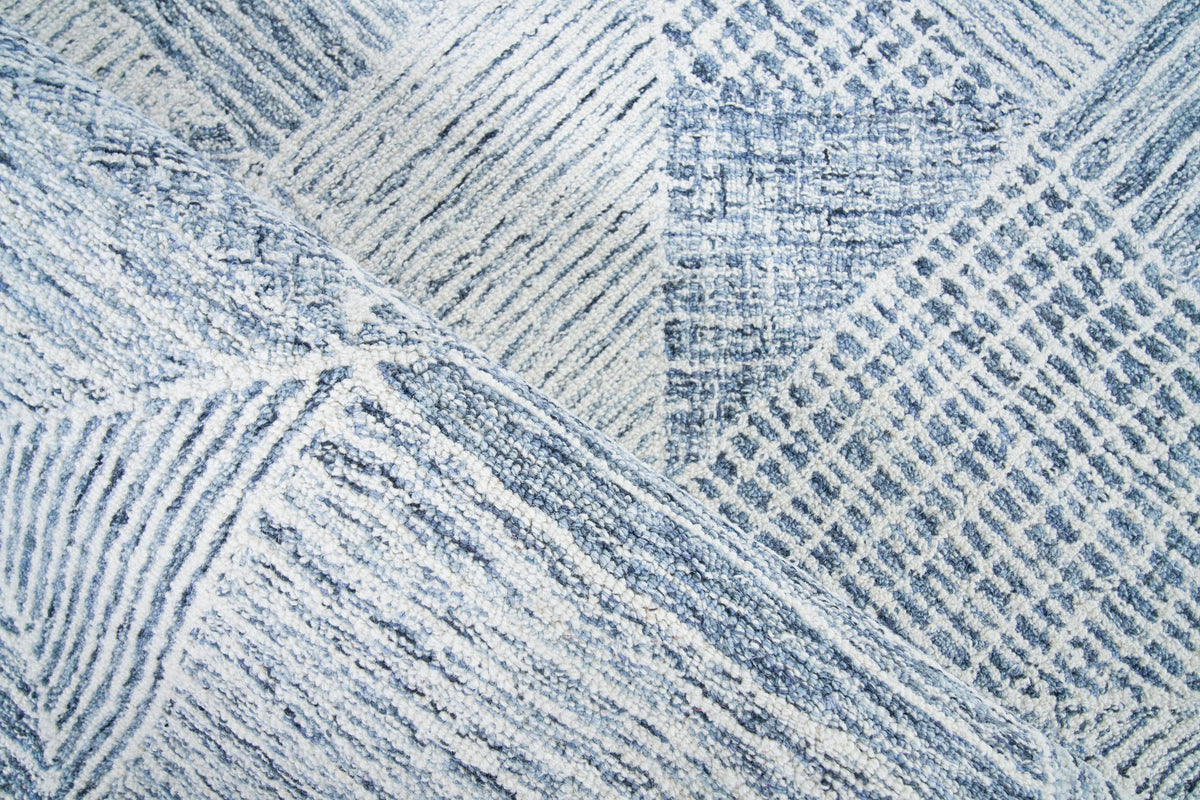 Exquisite Rugs Caprice Hand-tufted New Zealand Wool 4755 Silver 6' x 9' Area Rug