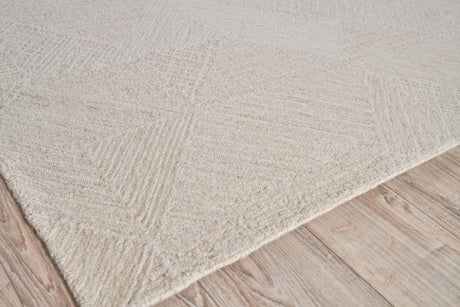 Exquisite Rugs Caprice Hand-tufted New Zealand Wool 4758 Beige/Ivory 6' x 9' Area Rug