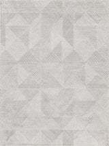 Exquisite Caprice Hand-tufted New Zealand Wool Silver/Ivory Area Rug 8.0'X10.0' Rug