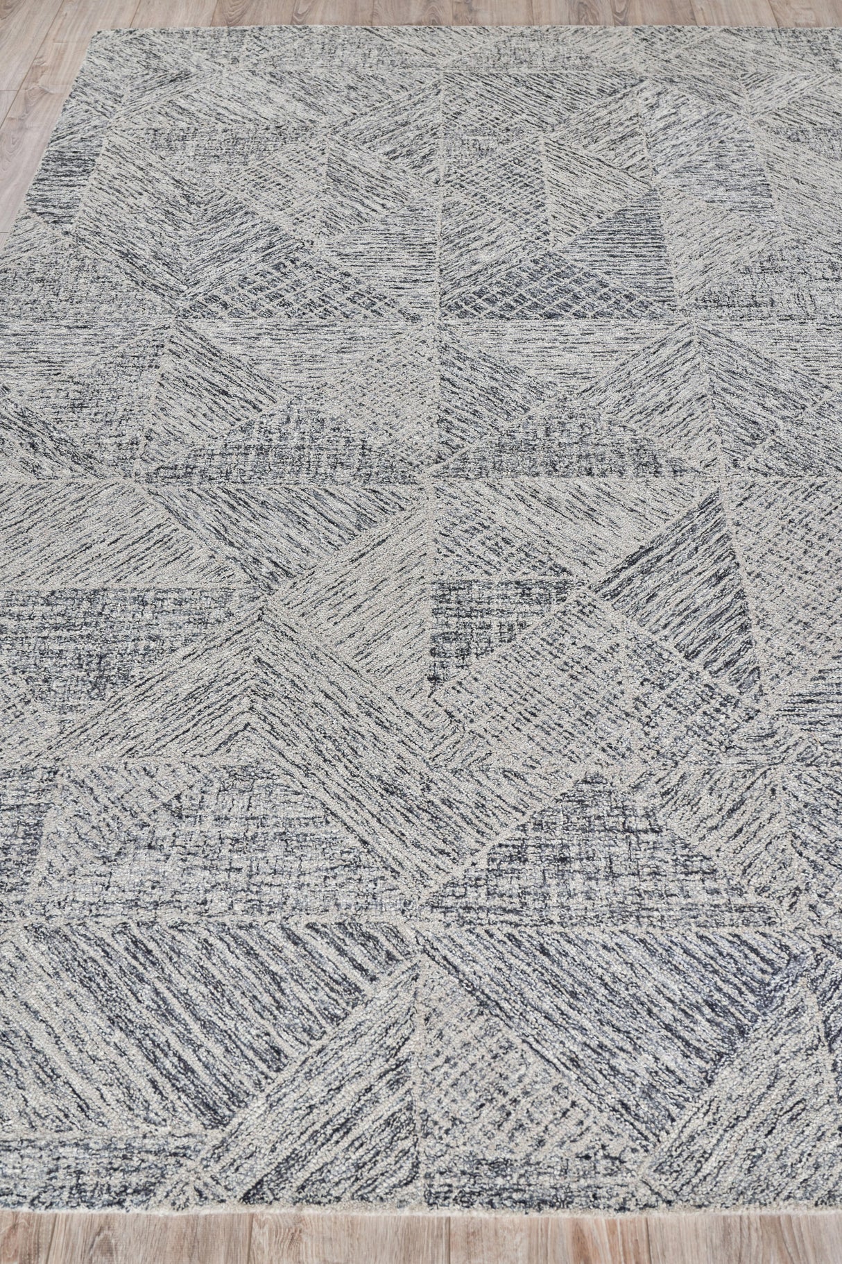Exquisite Rugs Caprice Hand-tufted New Zealand Wool 4760 Gray 10' x 14' Area Rug