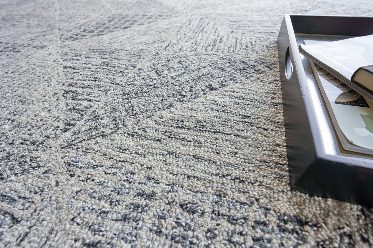 Exquisite Rugs Caprice Hand-tufted New Zealand Wool 4760 Gray 9' x 12' Area Rug