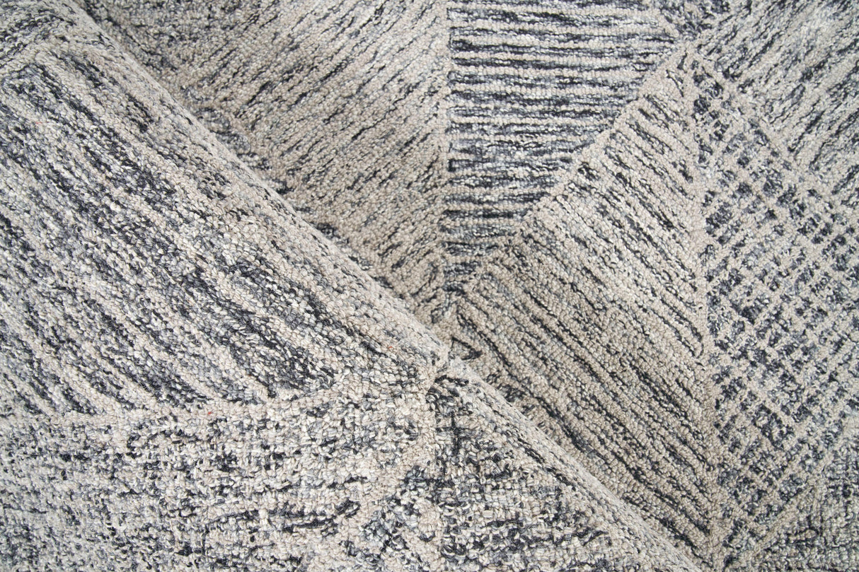 Exquisite Rugs Caprice Hand-tufted New Zealand Wool 4760 Gray 9' x 12' Area Rug