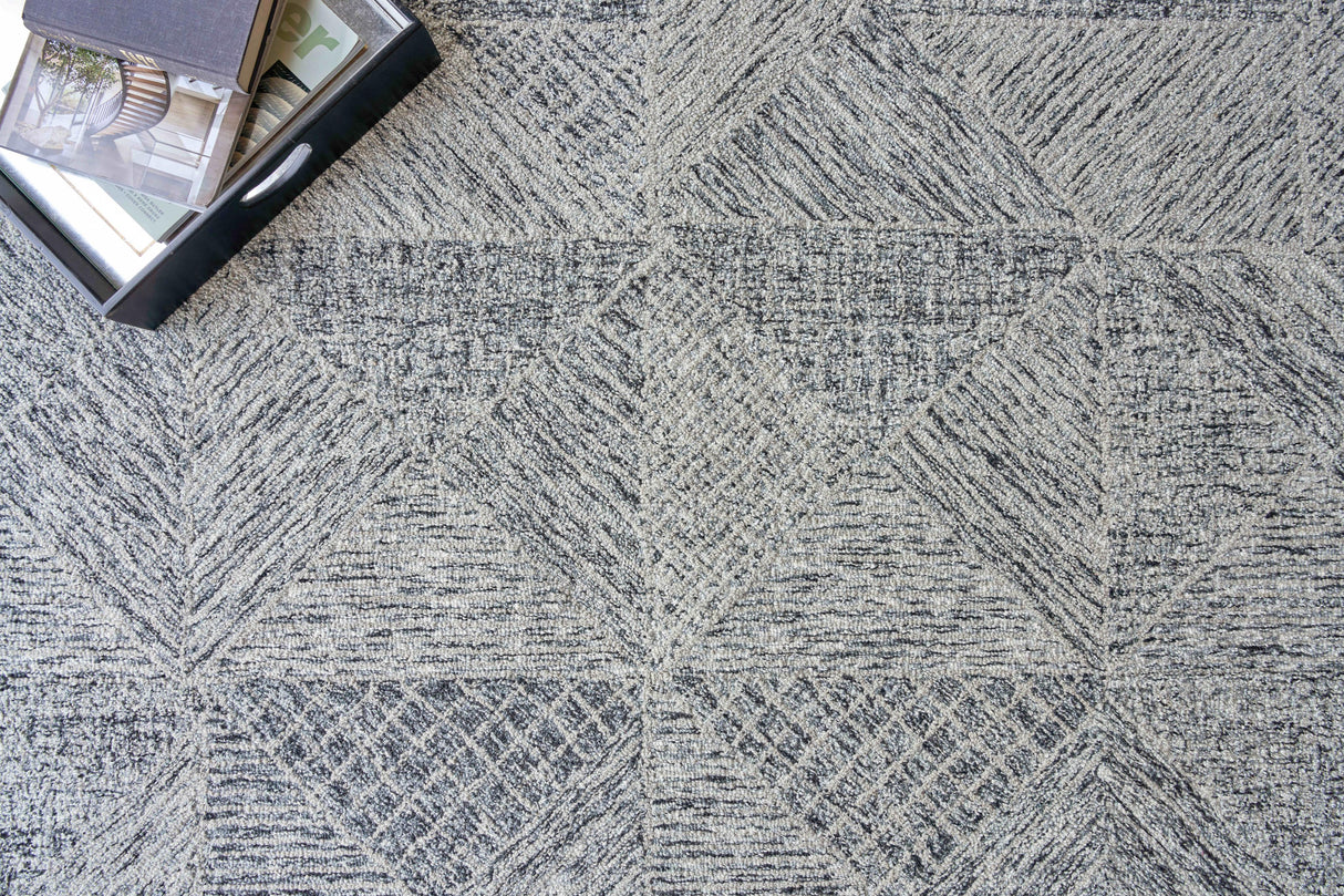 Exquisite Rugs Caprice Hand-tufted New Zealand Wool 4760 Gray 9' x 12' Area Rug